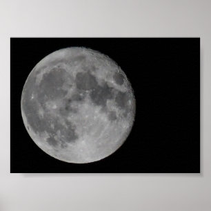 Vollmond Detail Poster