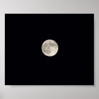 Vollmond-Druck Poster