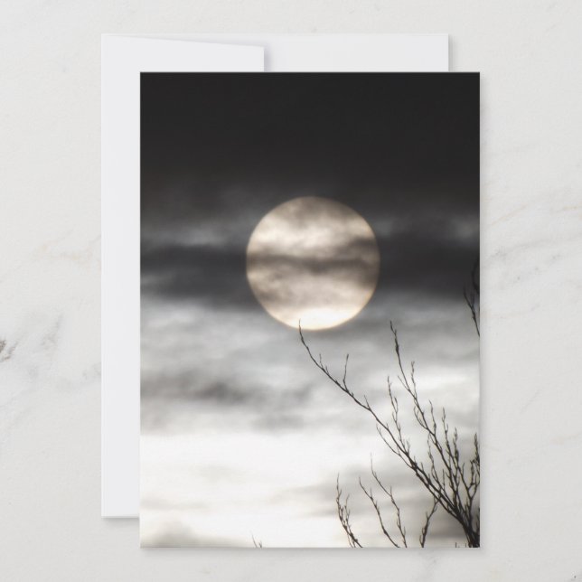 Vollmond Einladung (Vorderseite)