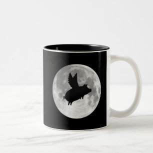 Vollmond fliegende Tasse