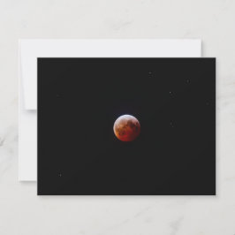 Vollmond-Fotoabzug Mitteilungskarte