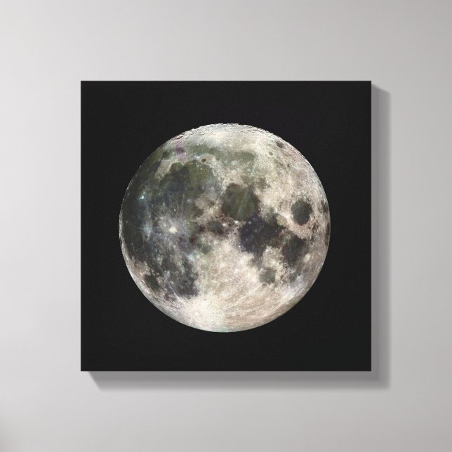 Vollmond-Fotografie Galileo Leinwanddruck (Vorderseite)