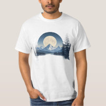 Vollmond-Gebirgslandschaft-Sweatshirt