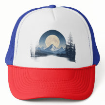 Vollmond-Gebirgslandschaft-Sweatshirt