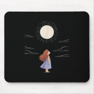 Vollmond-Gefühle gestalten Astrologie Zodiac Space Mousepad