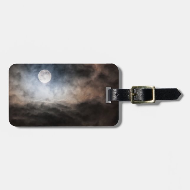 Vollmond Gepäckanhänger (Vorderseite horizontal)
