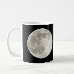 Vollmond-Glanz Minimaler Nachthimmel Natur Weltrau Kaffeetasse