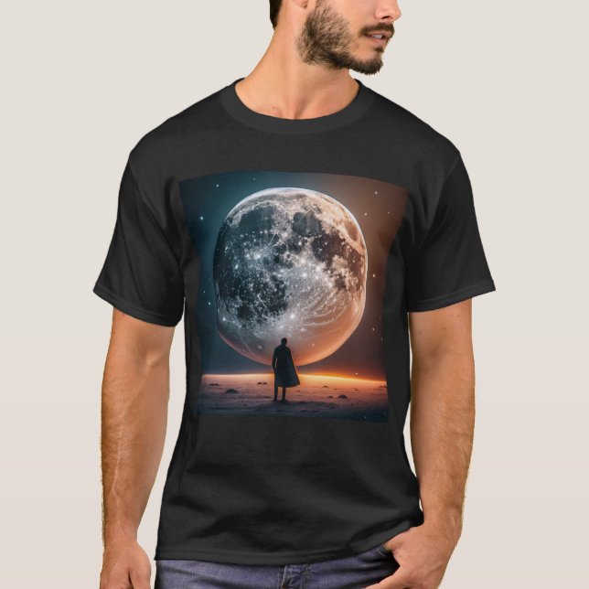 Vollmond Greets Lone Traveller T-Shirt (Vorderseite)