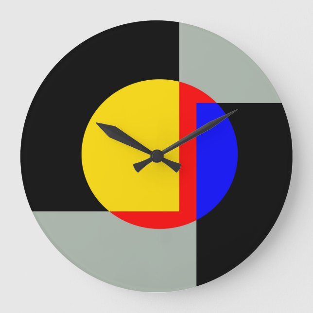 Vollmond Große Wanduhr (Vorderseite)