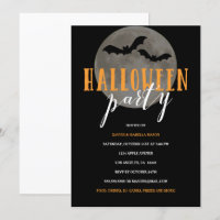 Vollmond | Halloween-Party-Einladung