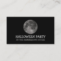 Vollmond, Halloween-Party Ticket Einladung