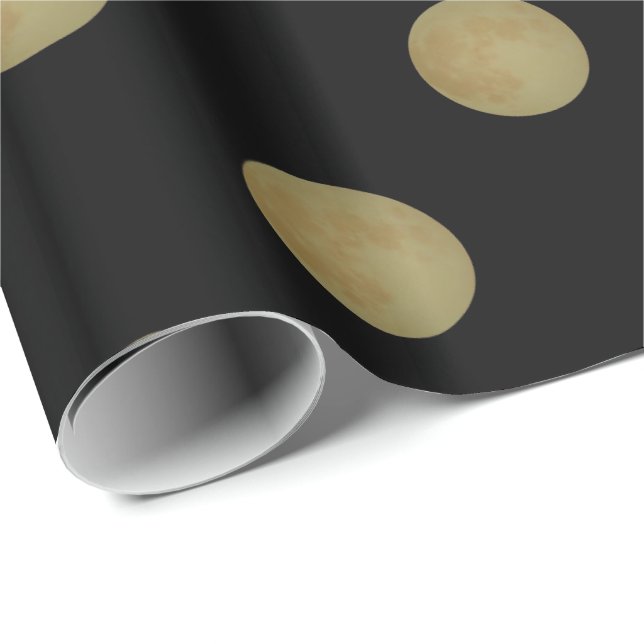 Vollmond, Halloween Wrapping Paper Geschenkpapier (Rolleneckpunkt)