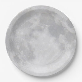 Vollmond Halloweens Pappteller