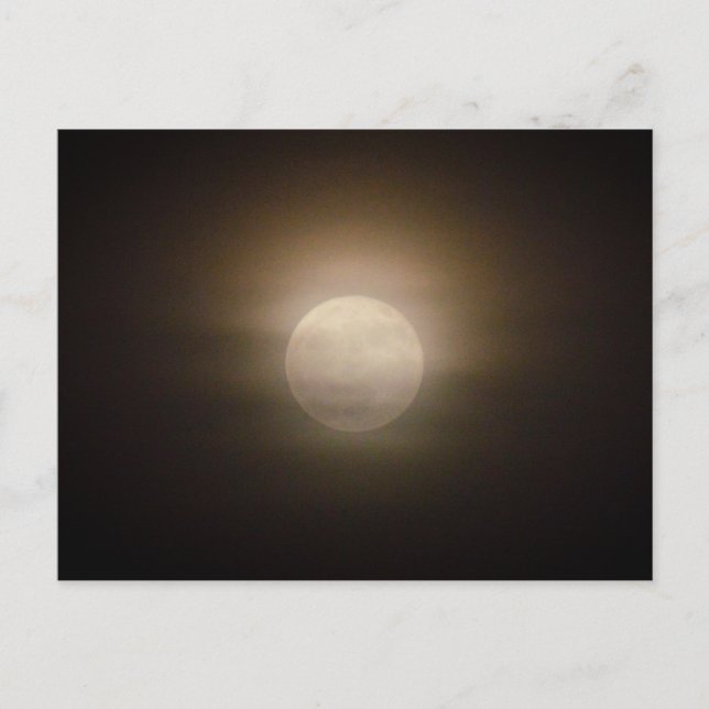 Vollmond Haze Postkarte (Vorderseite)