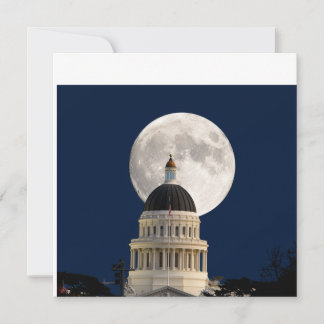Vollmond hinter dem Kapitol Postkarte