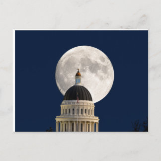 Vollmond hinter dem Kapitol Postkarte