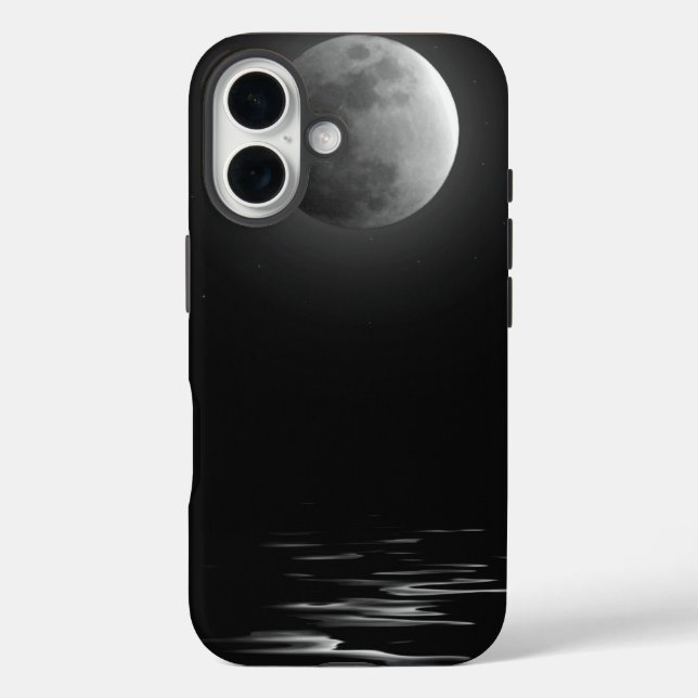 Vollmond iPhone 16 Hülle (Rückseite)