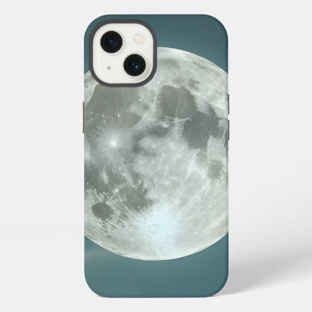 Vollmond iPhone Hülle (Rückseite)