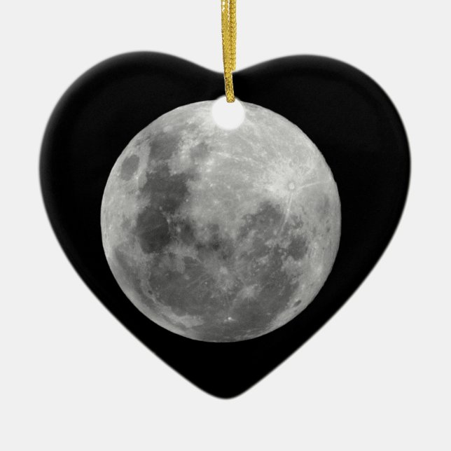 Vollmond Keramikornament (Vorne)