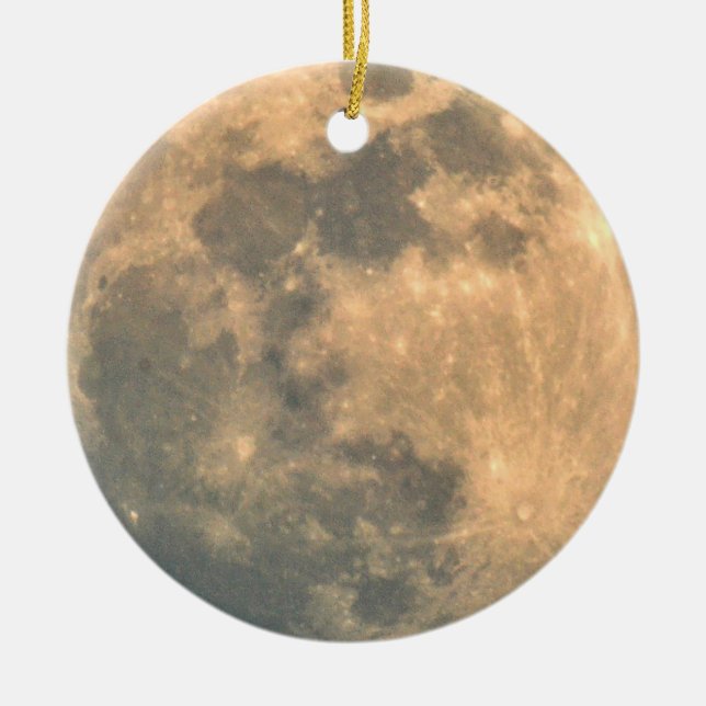 Vollmond Keramikornament (Vorne)
