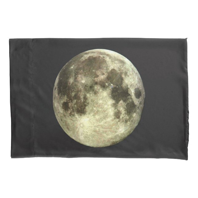 Vollmond Kissenbezug (Vorderseite-Links)