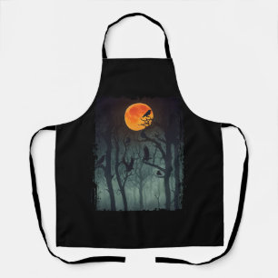 Vollmond Krow Gloomy Forest Kostüm Phantastisch Ha Schürze