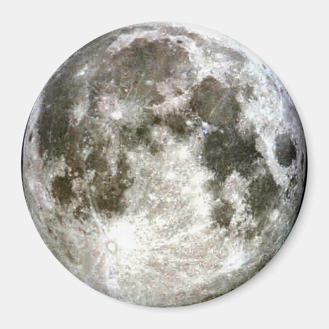 Vollmond-Kühlschrank Magnet (Vorne)