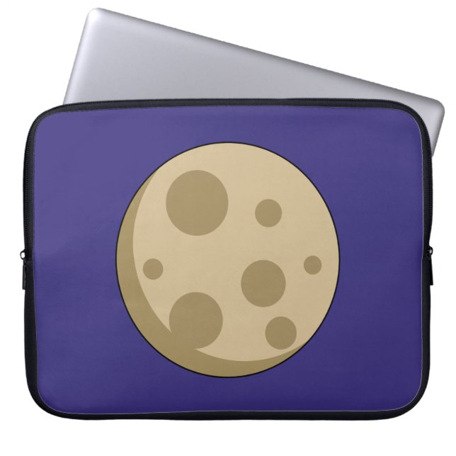 Vollmond Laptopschutzhülle (Vorderseite)