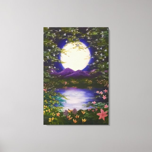 Vollmond Leinwanddruck (Vorderseite)