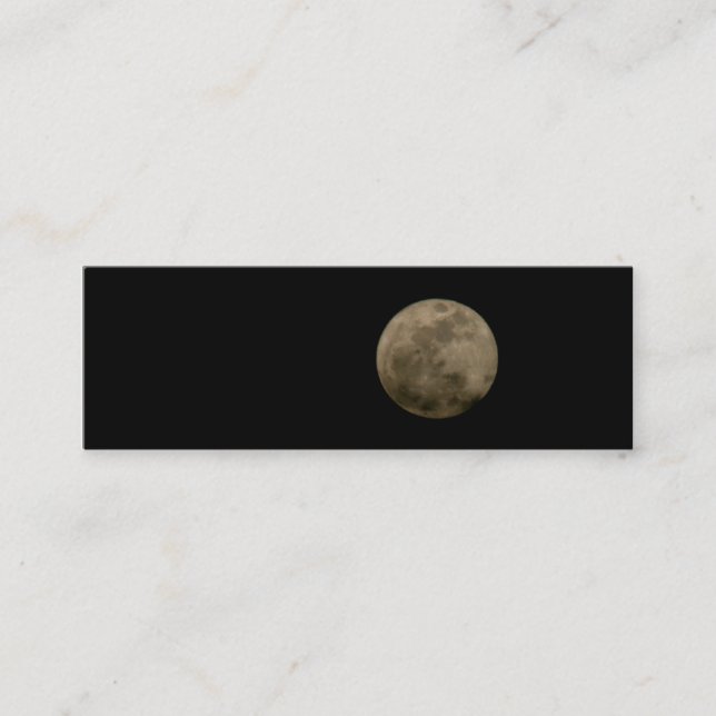 Vollmond-MiniLesezeichen-Geschäfts-Karte Mini Visitenkarte (Vorderseite)