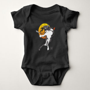 Vollmond-Mission: Cat Ninja Baby Strampler