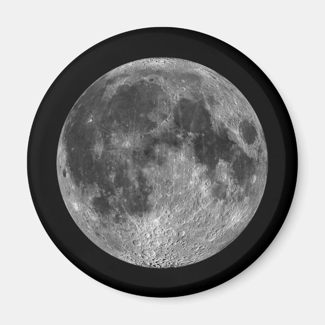 Vollmond-Mondmondbilder aus dem Weltraum Magnet (Vorne)