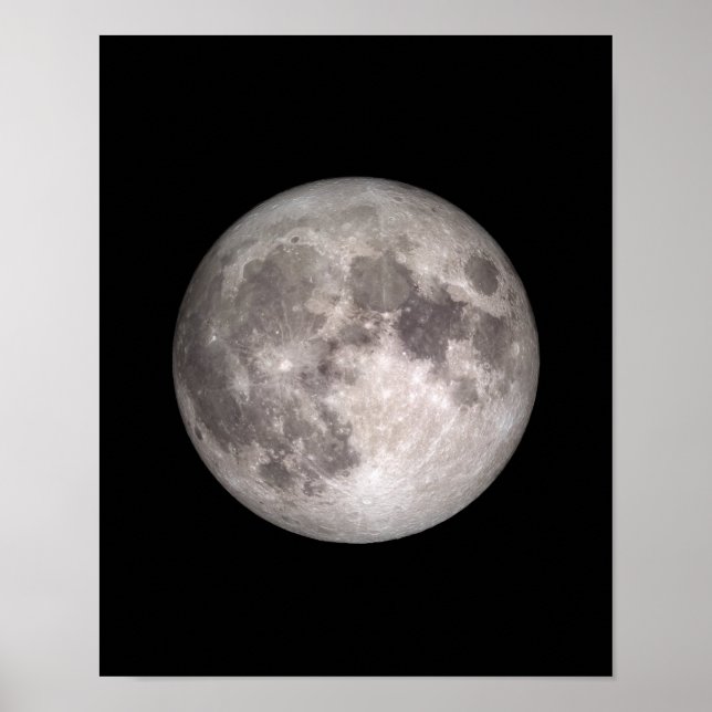 Vollmond-NASA-Bild Poster (Vorne)