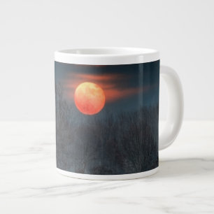 Vollmond   November in Scalenghe, Italien Jumbo-Tasse