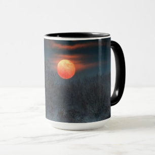 Vollmond   November in Scalenghe, Italien Tasse