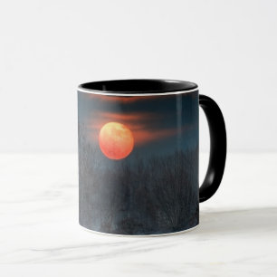 Vollmond November in Scalenghe, Italien Tasse