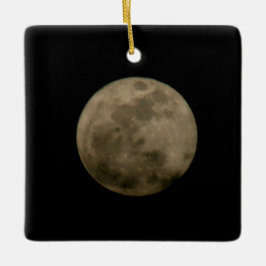 Vollmond-Ornament Keramikornament