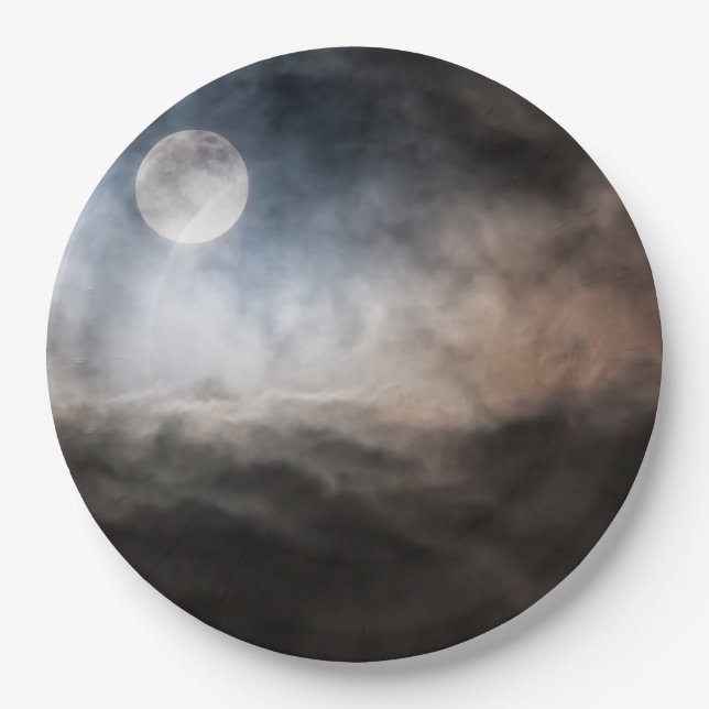 Vollmond Pappteller (Vorderseite)