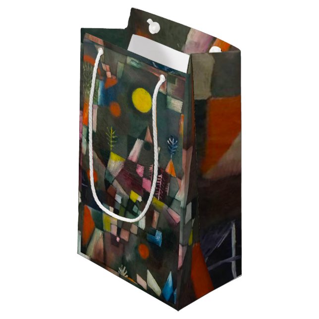 Vollmond Paul Klee Expressionismus Kleine Geschenktüte (Vorderseite Schrägansicht)