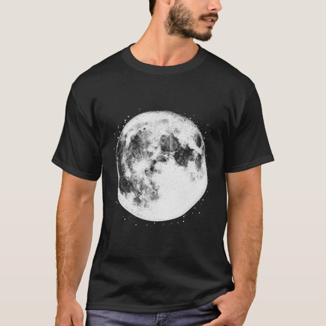 Vollmond-Phase und T-Shirt (Vorderseite)