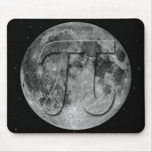 Vollmond Pi-Day-Spaß Mousepad