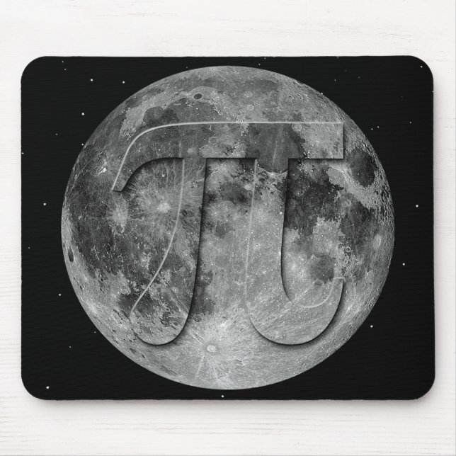 Vollmond-Pi-Tagesspass Mousepad (Vorne)