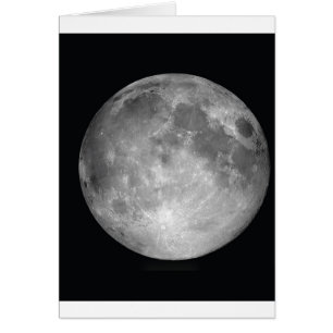 Vollmond-Porträt-Karte