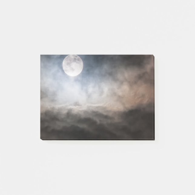 Vollmond Post-it Klebezettel (Vorderseite)