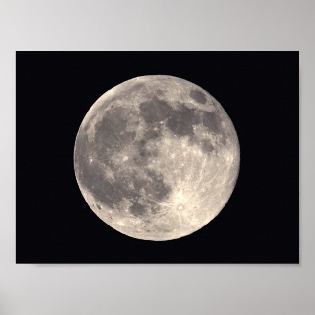 Vollmond-Poster Poster (Vorne)