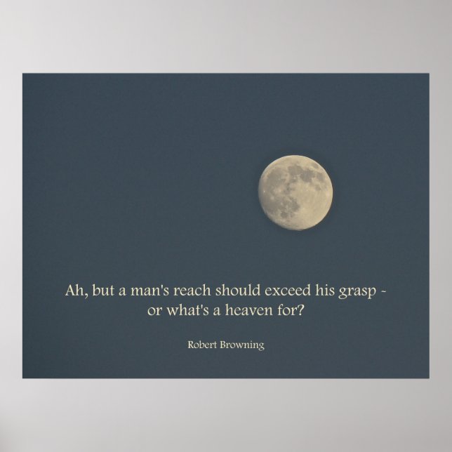 Vollmond-Poster Robert Brownquote Poster (Vorne)