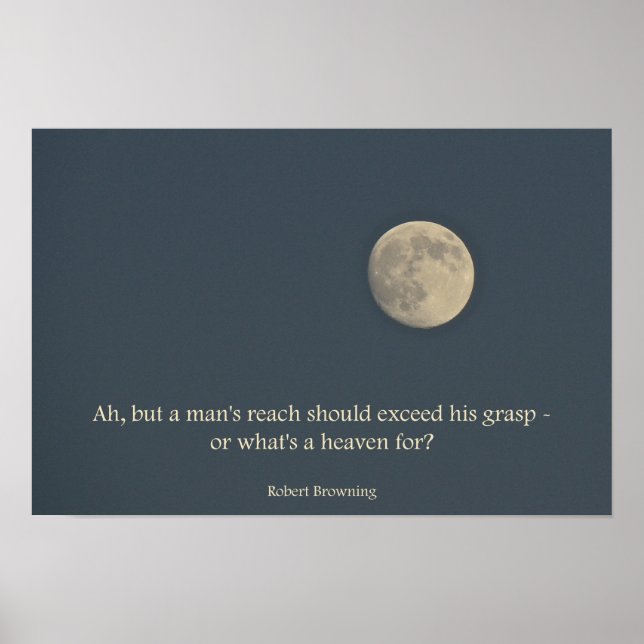 Vollmond-Poster Robert Brownquote Poster (Vorne)