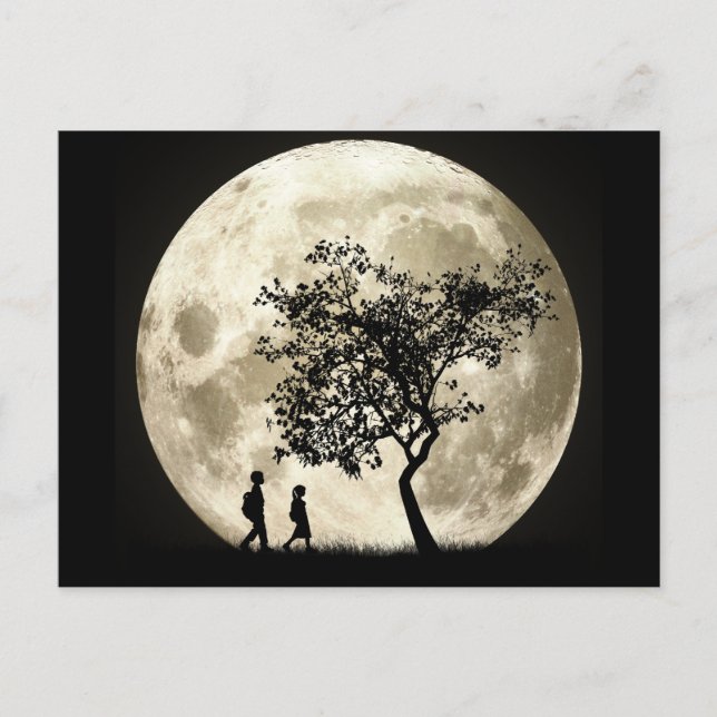 Vollmond Postkarte (Vorderseite)