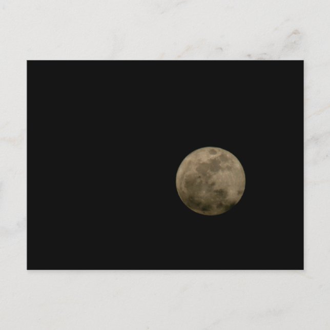 Vollmond-Postkarte Postkarte (Vorderseite)