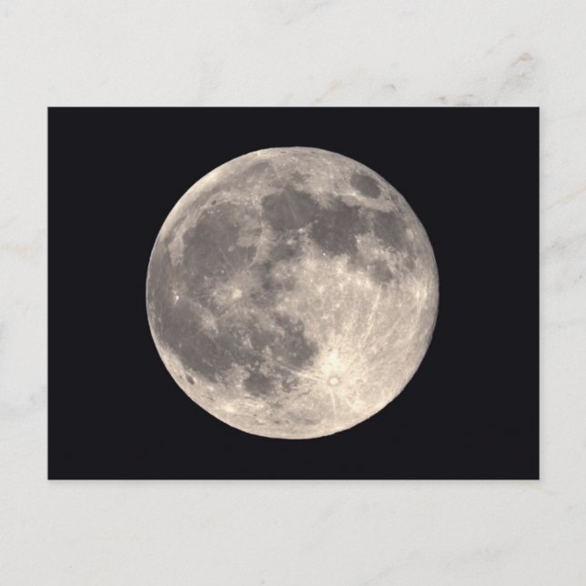 Vollmond-Postkarte Postkarte (Vorderseite)
